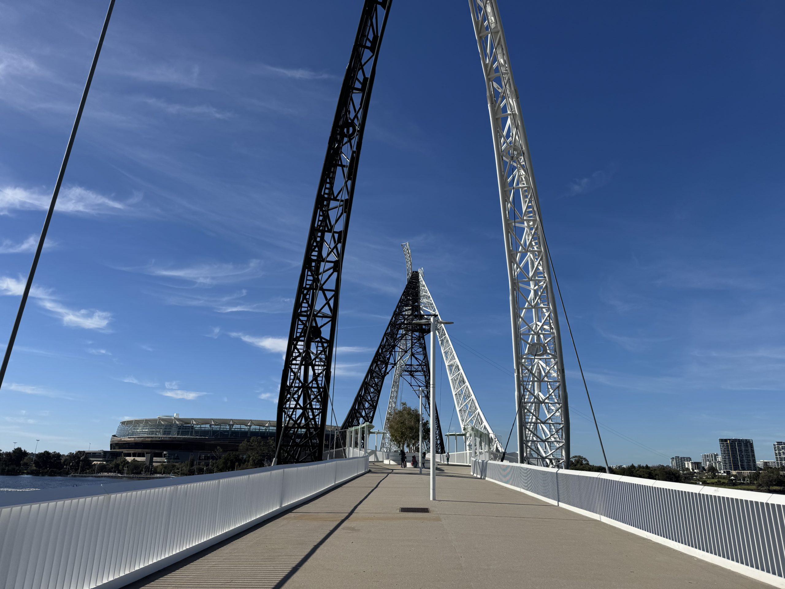 Matagarup Bridge & Optus Stadium Perth