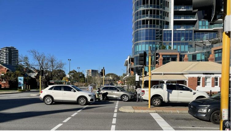 South Perth Mends Street Mill Point Road Intersection